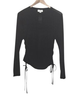 Topshop Black Long Sleeve Top